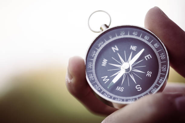 istock Compass in the hand, outdoor adventure 1129405568