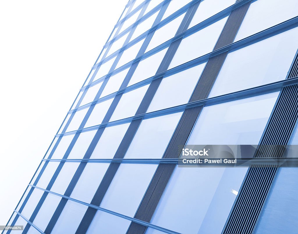 Mur moderne en verre du bâtiment, motif en mesh - Photo de Acier libre de droits