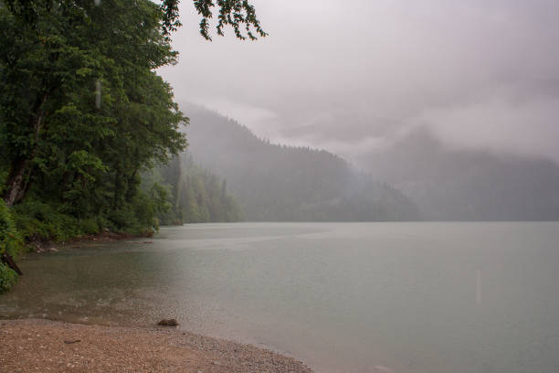 istock Mountain lake Ritsa in Abkhazia. 1129411367