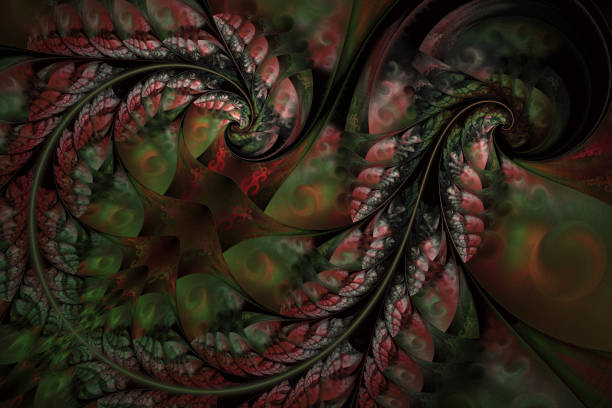 istock Fairy Infinite Abstract floral pattern. Bright colors and sparkling texture. 1129413004
