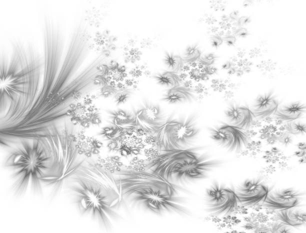 istock Bright Christmas background. Retro simple card with stylized snowflakes blinks. 1129413432