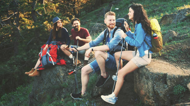 istock Friends at team building 1129419516