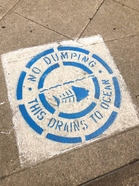 istock No Dumping drains to the ocean sign 1129425282