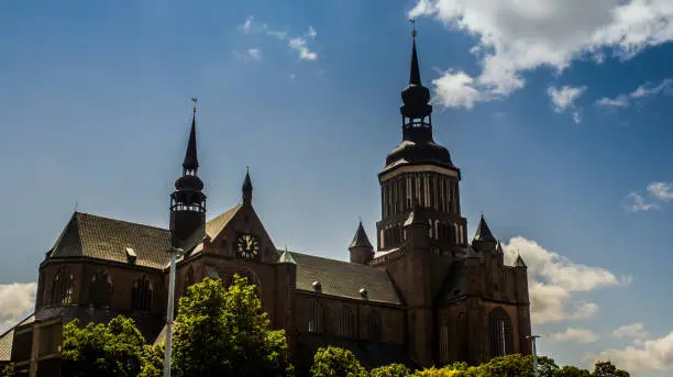 The Basilica of St. Mary's Church in the Hanseatic city of Stralsund