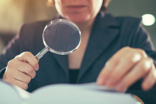 istock Business corruption audit inspection concept 1129430509