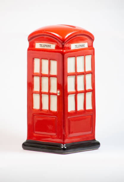 istock British Red Telephone Box on white background 1129436172