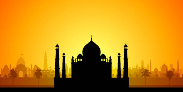 Taj Mahal Taj Mahal. taj mahal vector stock illustrations