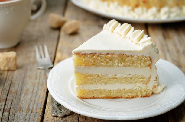 istock Sponge cake with butter cream 1129438143