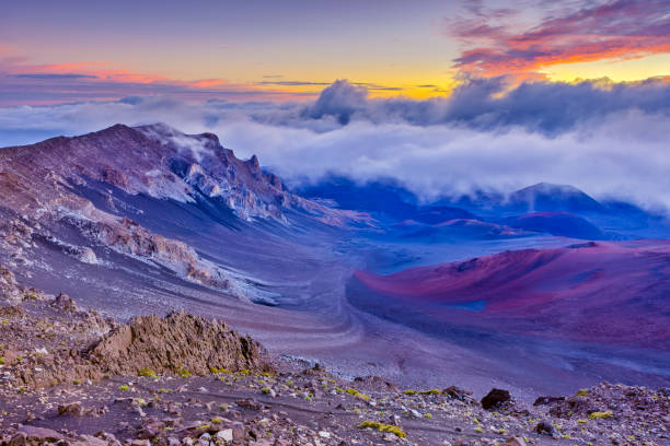 하와이 마우이 섬 - haleakala national park 뉴스 사진 이미지