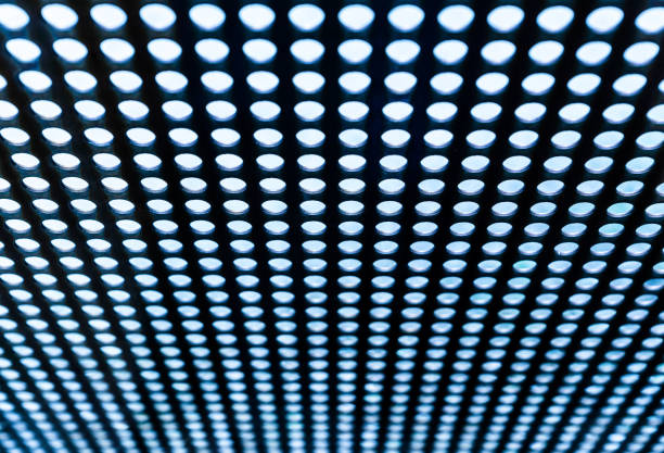 istock Full Frame Shot Of Illuminated Lighting Equipment 1129456297