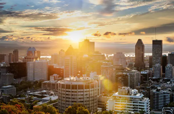 Photo of Montreal skyline from Mont Royal