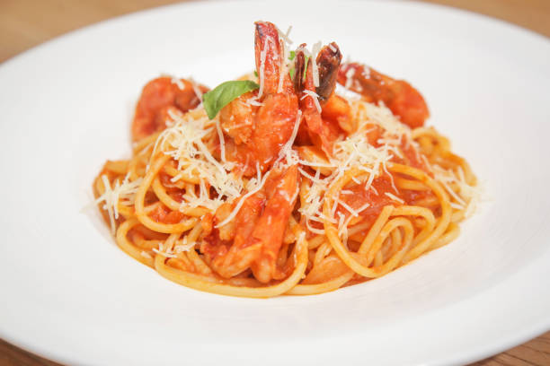 istock A portion of creamy seafood pasta 1129468545