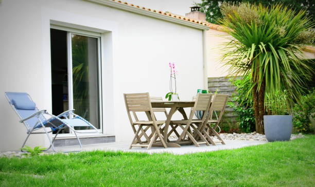 istock terrace in the garden 1129470190