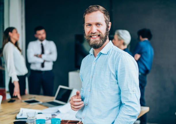 istock Businessman in the office 1129473497