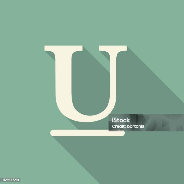 Underline Typography Icon Stock Illustration - Download Image Now - Alphabet, Capital Letter, Clip Art