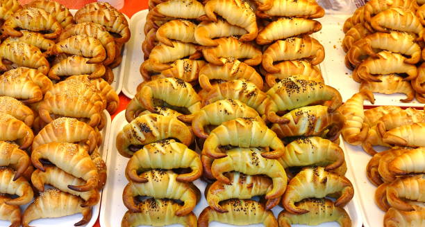 istock Freshly Baked Croissants 1129485545