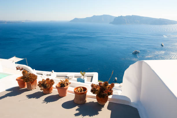 istock White architecture on Santorini island, Greece. 1129487046