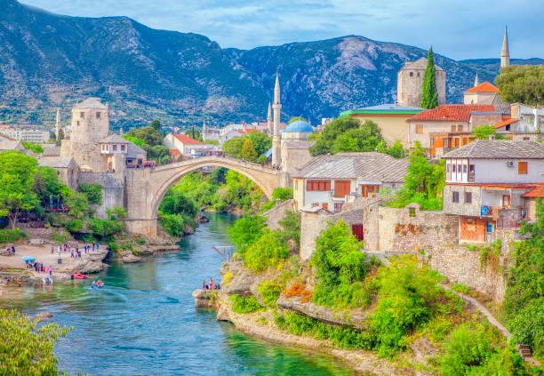 istock Landscape of Mostar 1129489075