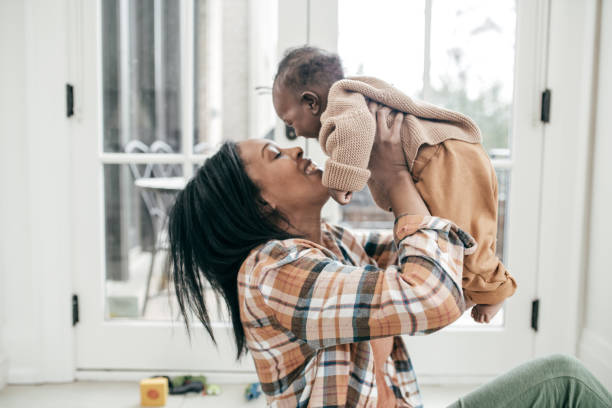 istock Mom and her cute 4 months baby 1129495863