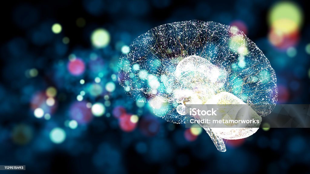 AI (Artificial Intelligence) concept. Neuroscience Stock Photo