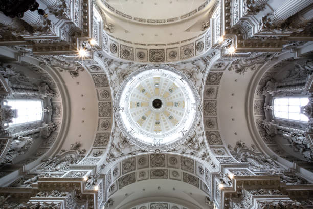 Interior ceiling of Theatine Church - MUNICH, GERMANY