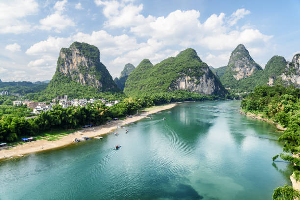 istock The Li River (Lijiang River) among karst mountains, Yangshuo 1129527232