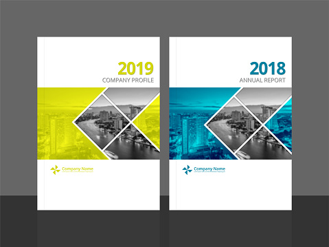 Cover design template corporate business annual report brochure poster company profile catalog magazine flyer booklet leaflet. Cover page design element A4 sample image with Gradient Mesh.