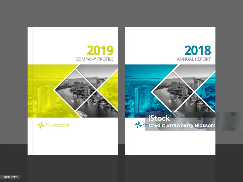 Cover Design Template Corporate Business Annual Report Brochure Poster  Company Profile Catalog Magazine Flyer Booklet Leaflet Cover Page Design  Element A4 Sample Image With Gradient Mesh Stock Illustration - Download  Image Now -