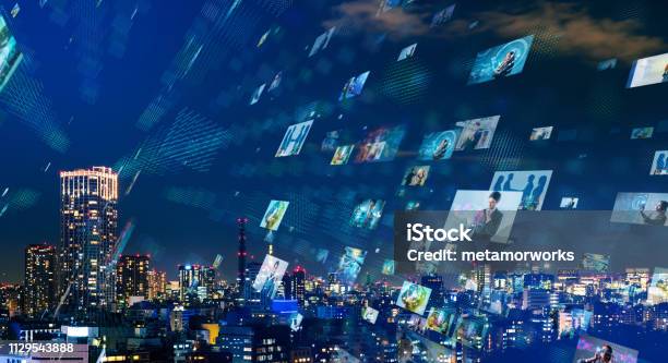 Social Networking Concept Stock Photo - Download Image Now - The Media, Television Industry, Marketing