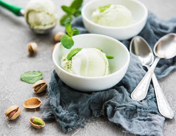 istock pistachio ice cream and mint 1129554243