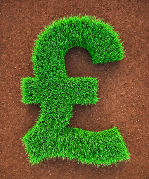 grass-pfund-symbol - pound symbol environment grass currency stock-fotos und bilder