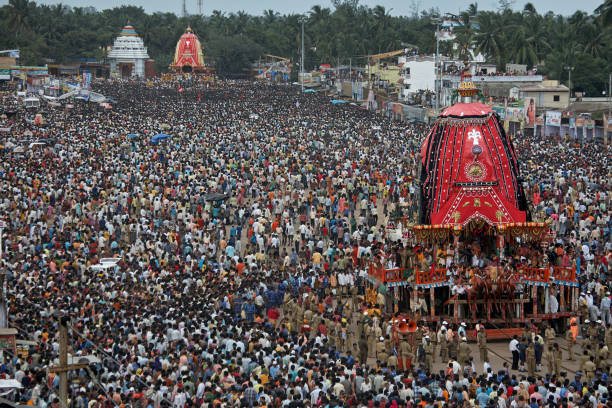 istock Pilgrims in front of Rath(Cart)during Rathyatra 1129561510