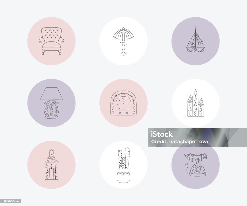 Instagram Highlights Stories Covers Instagram Highlights Stories Covers. Instagram highlights icons. Social network highlight stories icons. Business icons. Social media. Vector Cactus stock vector