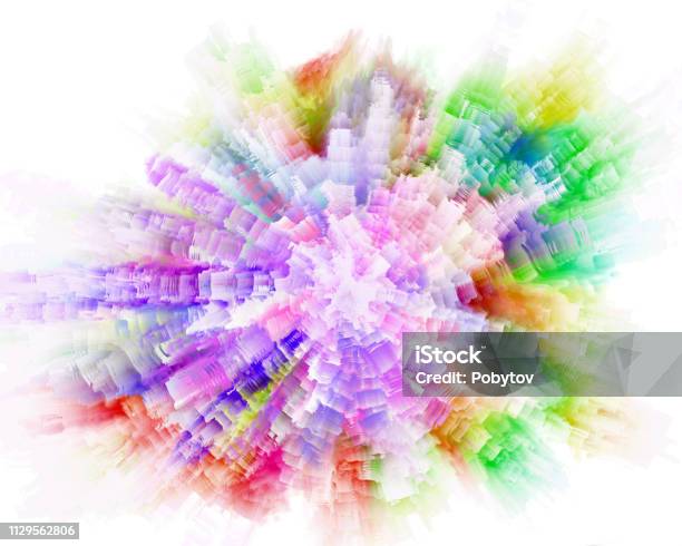 Exploding Abstract Decals Colorful Explosion Abstract Art Background Stock Illustration ...