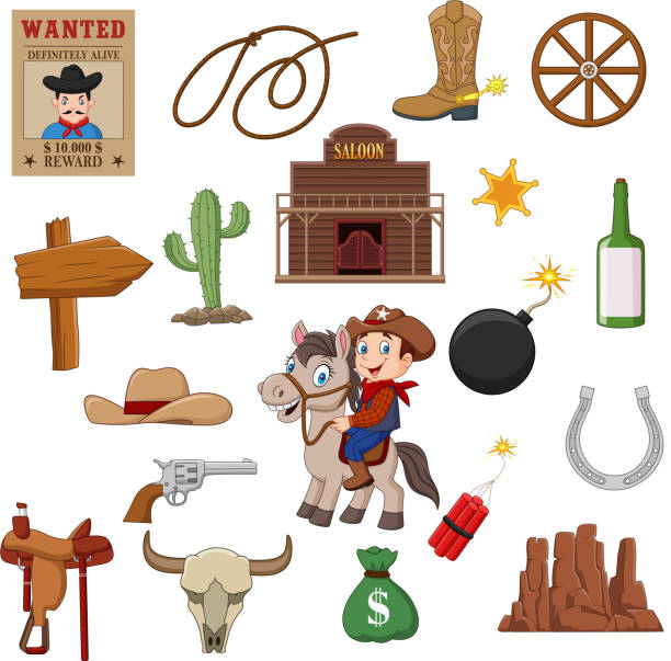 Cowboy Cartoon Stock Photos, Pictures & Royalty-Free Images - iStock