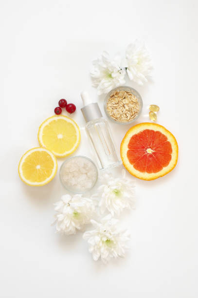 istock Natural organic cosmetics and flowers 1129564061