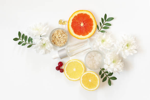 istock Natural organic cosmetics and flowers 1129564064