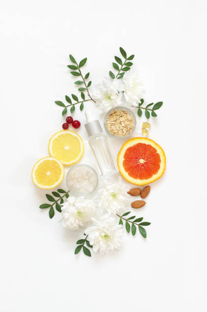 istock Natural organic cosmetics and flowers 1129564069