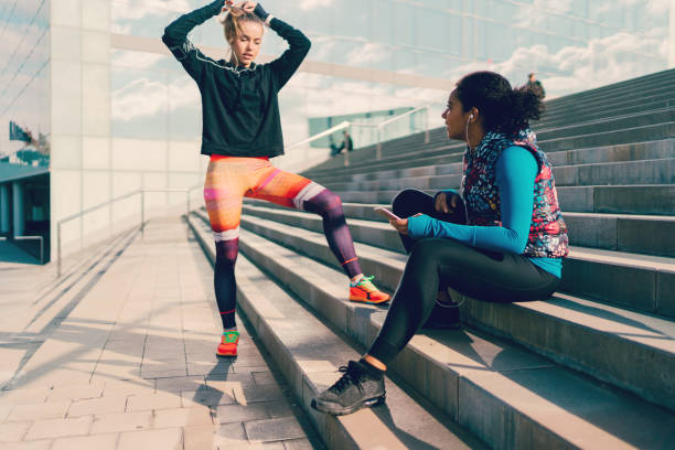istock Young girls ready for workout 1129564184