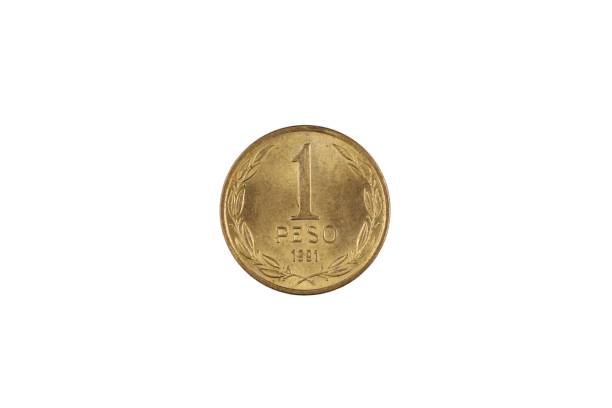 istock A silver Chilean gold one peso coin isolated on a white background 1129566815
