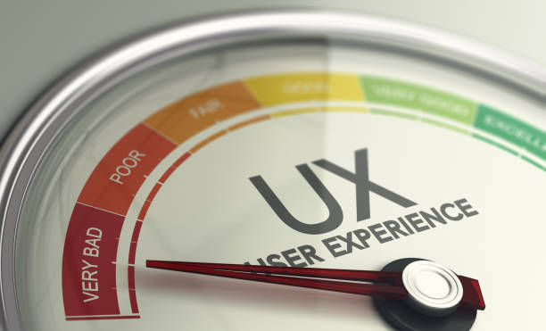 istock Measuring UX, Very Bad User Experience. Web Design and Marketing Concept. 1129571306