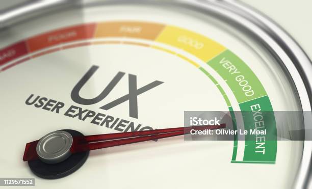 Web Design And Marketing Concept Measuring Ux User Experience Stock Photo - Download Image Now