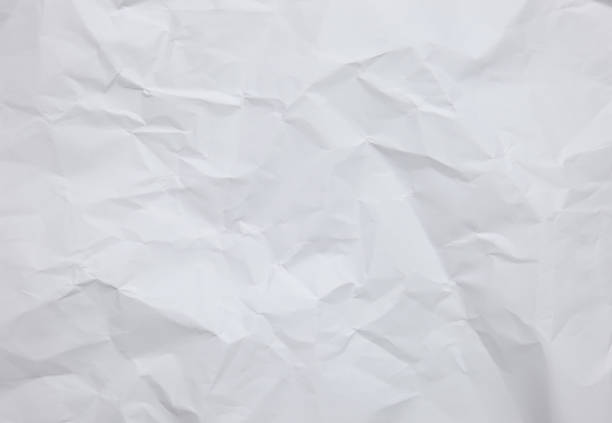 blanco fondo de la hoja de papel con texturas de la arruga - paper sheet fotografías e imágenes de stock