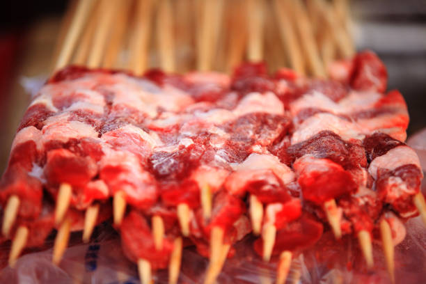 istock Roast mutton kebabs are a delicious snack 1129574018