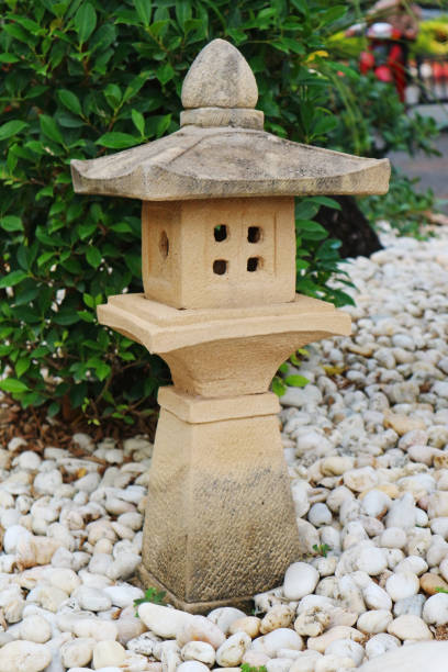 istock Chinese Sandstone Garden Statue in the Park 1129578637