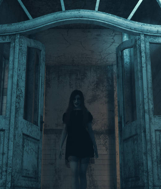 istock Girl being possessed by a demonic 1129578734