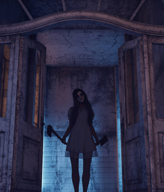 istock Sister of horror 1129578735