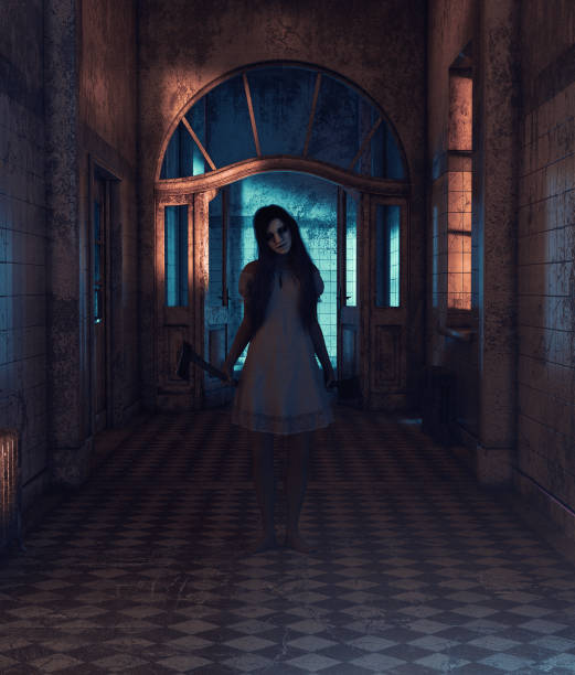 istock Sister of horror 1129578741