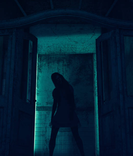 istock Girl being possessed by a demonic 1129578743