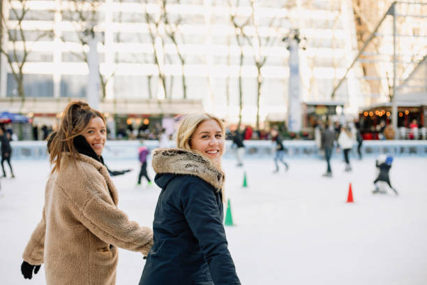 istock Ice Skating with Friends 1129579506